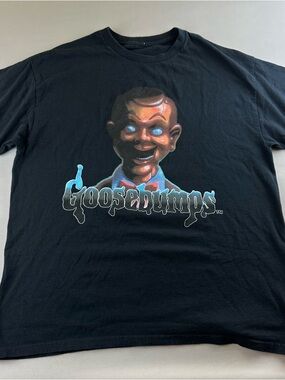 Scholastic Goosebumps Graphic Tee - Black with Blue Accents
